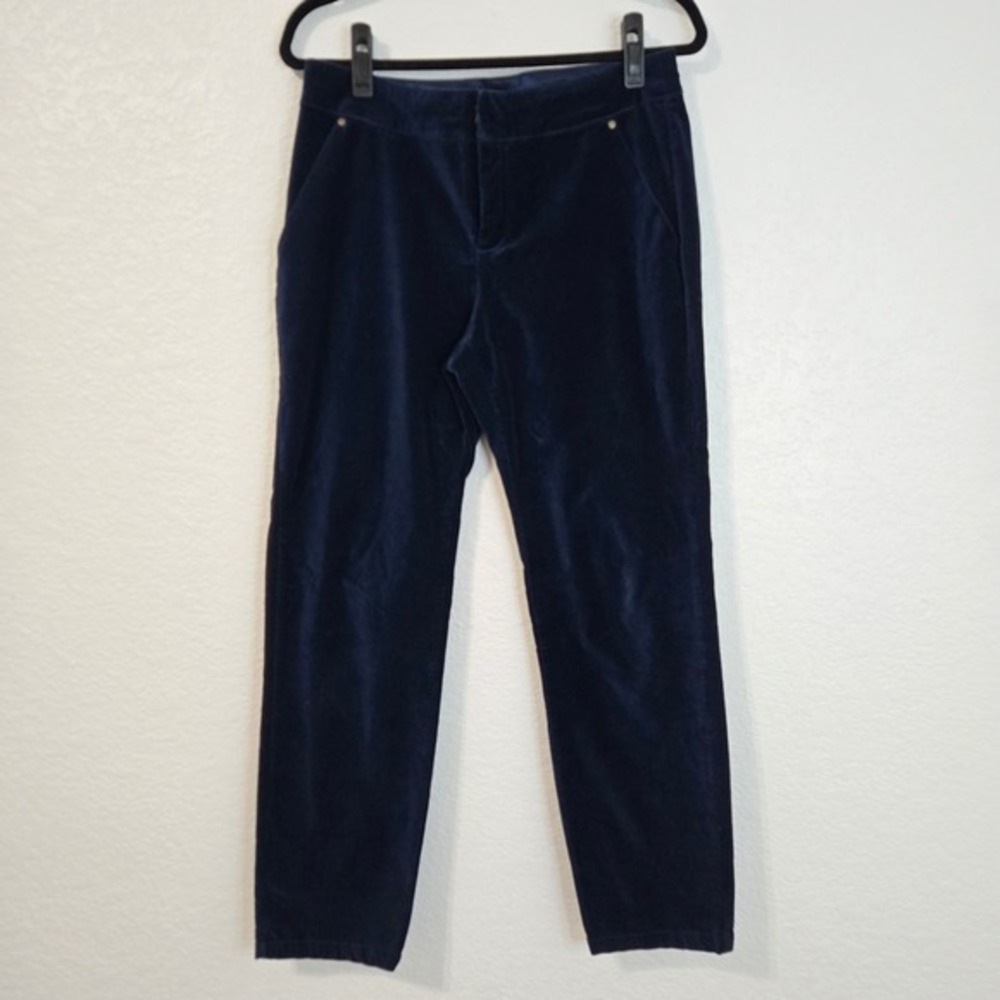 Sundance 8 NAVY BLUE VELVET PANTS Holiday Winter‎